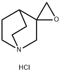 螺[1-氮杂双环[2.2.2]辛烷-3,2'-环氧乙烷] 盐酸盐,64168-68-9,结构式