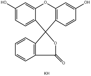 荧光素二钾, 6417-85-2, 结构式