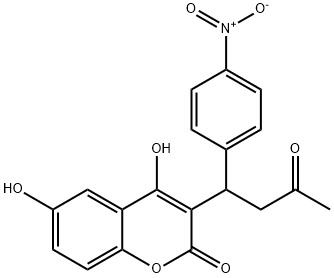 4,6-Dihydroxy-3-[1-(4-nitrophenyl)-3-oxobutyl]-2H-1-benzopyran-2-one|