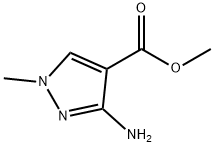 1H-Pyrazole-4-carboxylic acid, 3-aMino-1-Methyl-, Methyl ester Struktur