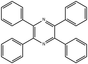 2,3,5,6-テトラフェニルピラジン 化学構造式