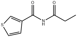 3-Thiophenecarboxamide,  N-(1-oxopropyl)- Structure