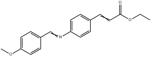 4-[(4-METHOXYBENZYLIDENE)AMINO]CINNAMIC ACID ETHYL ESTER|4-[(4-甲氧基苯亚甲基)氨基]肉桂酸乙酯