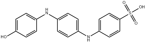 4-[4-(4-ヒドロキシアニリノ)フェニルアミノ]ベンゼンスルホン酸 化学構造式