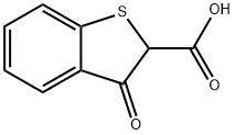 3-Oxo-2,3-dihydrobenzo[b]thiophene-2-carboxylic acid,6421-82-5,结构式
