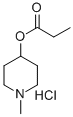 4-PIPERIDINOL, 1-METHYL-, PROPANOATE, HYDROCHLORIDE Struktur