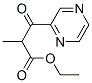 ethyl alpha-methyl-beta-oxopyrazinepropionate  Struktur