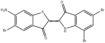 2-(6-Amino-5-bromo-3-oxobenzo[b]thiophen-2(3H)-ylidene)-5,7-dibromo-1H-indol-3(2H)-one|