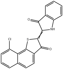 2-(9-Chloro-3-oxonaphtho[1,2-b]thiophen-2(3H)-ylidene)-1H-indol-3(2H)-one|