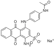 4-[[4-(アセチルアミノ)フェニル]アミノ]-1-アミノ-9,10-ジヒドロ-9,10-ジオキソアントラセン-2-スルホン酸ナトリウム