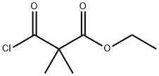 3-クロロ-2,2-ジメチル-3-オキソプロパン酸エチル 化学構造式