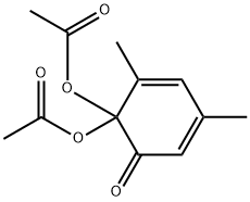 2,4-Dimethyl-6-oxo-2,4-cyclohexadienylidenediacetate Struktur