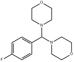 4,4'-[(4-Fluorophenyl)methylene]dimorpholine 结构式