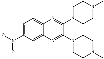 64262-08-4 Quinoxaline, 2,3-bis(4-methyl-1-piperazinyl)-6-nitro-