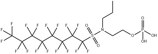 heptadecafluoro-N-[2-(phosphonooxy)ethyl]-N-propyloctanesulphonamide Struktur