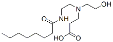 N-(2-hydroxyethyl)-N-[2-[(1-oxooctyl)amino]ethyl]-beta-alanine,64265-45-8,结构式