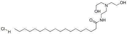 N-[2-[bis(2-hydroxyethyl)amino]ethyl]stearamide monohydrochloride Structure