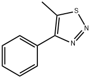 5-メチル-4-フェニル-1,2,3-チアジアゾール 化学構造式