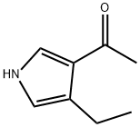 Ethanone, 1-(4-ethyl-1H-pyrrol-3-yl)- (9CI),64276-60-4,结构式