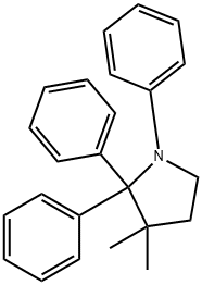3,3-Dimethyl-1,2,2-triphenylpyrrolidine,64278-16-6,结构式