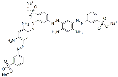 삼나트륨2,4-비스[[2,4-디아미노-5-[(3-술포나토페닐)아조]페닐]아조]벤젠술포네이트