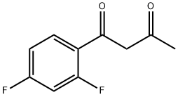 1-(2,4-二氟苯基)丁烷-1,3-二酮,64287-17-8,结构式