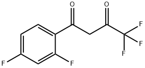 1-(2,4-difluorophenyl)-4,4,4-trifluorobutane-1,3-dione Struktur