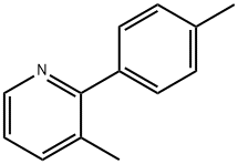 3-メチル-2-(4-メチルフェニル)ピリジン 化学構造式