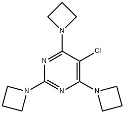 5-Chloro-2,4,6-tris(1-aziridinyl)pyrimidine,64295-03-0,结构式