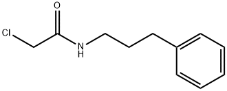 2-氯-N-(3-苯基丙基)乙酰胺, 64297-91-2, 结构式
