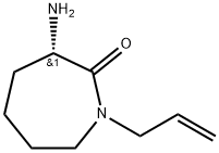 2H-Azepin-2-one,3-aminohexahydro-1-(2-propenyl)-,(3S)-(9CI) 结构式