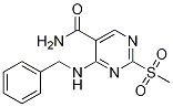 5-PYRIMIDINECARBOXAMIDE, 2-(METHYLSULFONYL)-4-[(PHENYLMETHYL)AMINO]-, 643086-98-0, 结构式