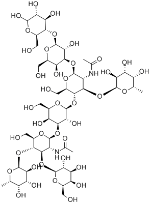 二岩藻糖基-对-乳-N-六糖,64309-01-9,结构式