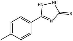 5-P-トリル-4H-1,2,4-トリアゾール-3-チオール 化学構造式