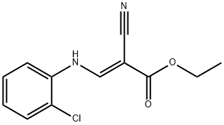 ETHYL 3-(2-CHLOROANILINO)-2-CYANOACRYLATE Structure
