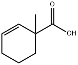 (+/-)-1-methyl-2-cyclohexene-1-carboxylic acid 化学構造式