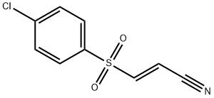 (2E)-3-(4-氯苯磺酰基)丙-2-烯腈,64326-48-3,结构式