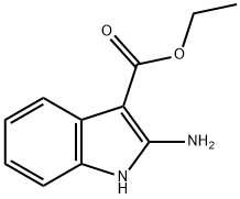 2-氨基吲哚-3-羧酸乙酯, 6433-72-3, 结构式