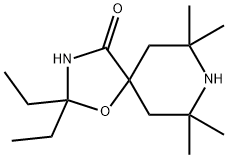 2,2-diethyl-7,7,9,9-tetramethyl-1-oxa-3,8-diazaspiro[4.5]decan-4-one 结构式