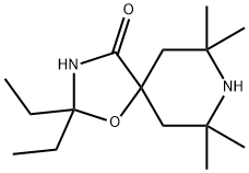 2,2-diethyl-7,7,9,9-tetramethyl-1-oxa-3,8-diazaspiro[4.5]decan-4-one,64338-09-6,结构式