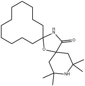 2,2,4,4-四甲基-7-氧杂-3,20-二氮杂二螺[5.1.11.2]二十一烷-21-酮, 64338-16-5, 结构式