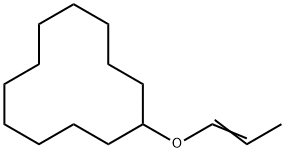 (1-Propenyloxy)cyclododecane Structure