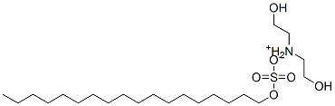bis(2-hydroxyethyl)ammonium octadecyl sulphate Structure