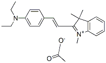 2-[2-[4-(diethylamino)phenyl]vinyl]-1,3,3-trimethyl-3H-indolium acetate|2-[2-[4-(二乙基氨基)苯基]乙烯基]-1,3,3-三甲基-3H-吲哚翁乙酸盐