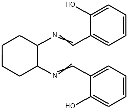2,2'-[1,2-シクロヘキサンジイルビス(ニトリロメチリジン)]ビスフェノール 化学構造式