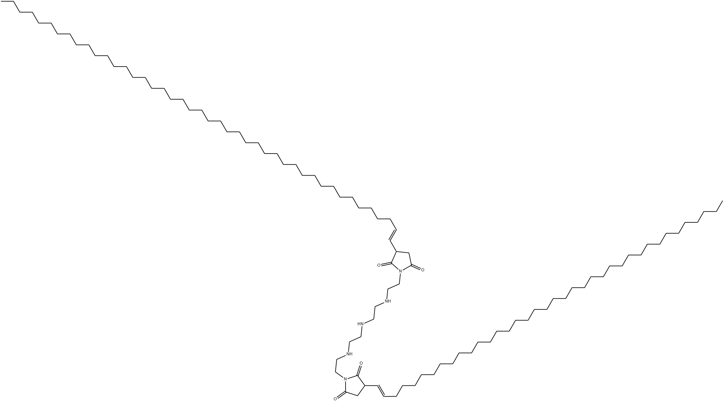 1-[2-[[2-[[2-[[2-[2,5-dioxo-3-(tetratetracontenyl)-1-pyrrolidinyl]ethyl]amino]ethyl]amino]ethyl]amino]ethyl]-3-(octatriacontenyl)pyrrolidine-2,5-dione Structure