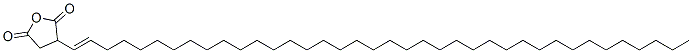 3-(octatriacontenyl)succinic anhydride 化学構造式