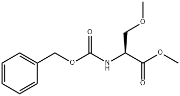 2-Benzyloxycarbonylamino-3-methoxy-propionic acid methyl ester,64356-79-2,结构式