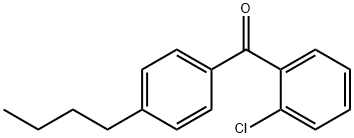 4-N-BUTYL-2'-CHLOROBENZOPHENONE Structure