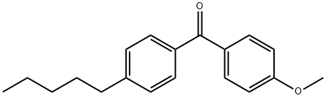 4-メトキシ-4'-N-ペンチルベンゾフェノン 化学構造式
